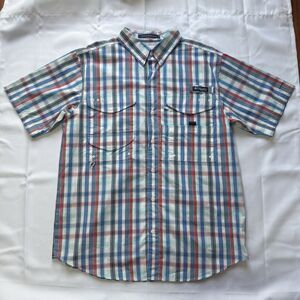 Columbia PFG Super Bonehead Shirt Mens Large Button Down Short Sleeve Fishing